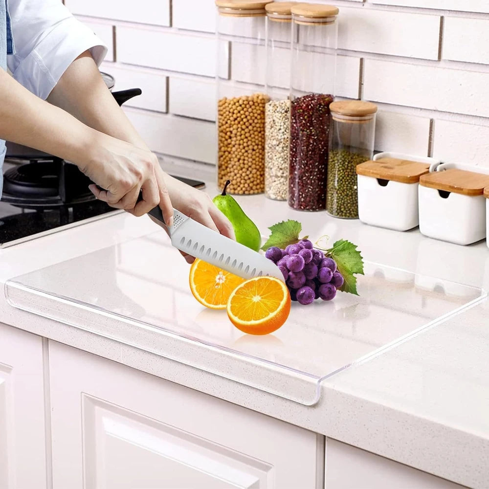 Anti-Slip Cutting Board with Counter Lip