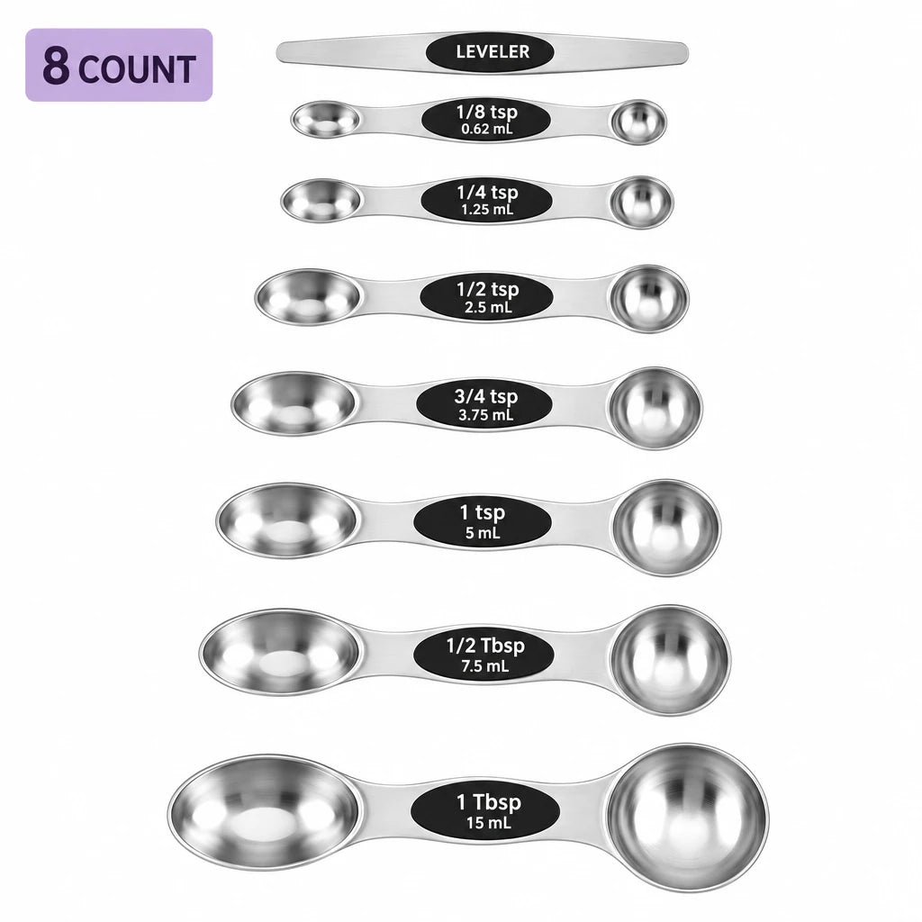 Magnetic Measuring Spoons Set