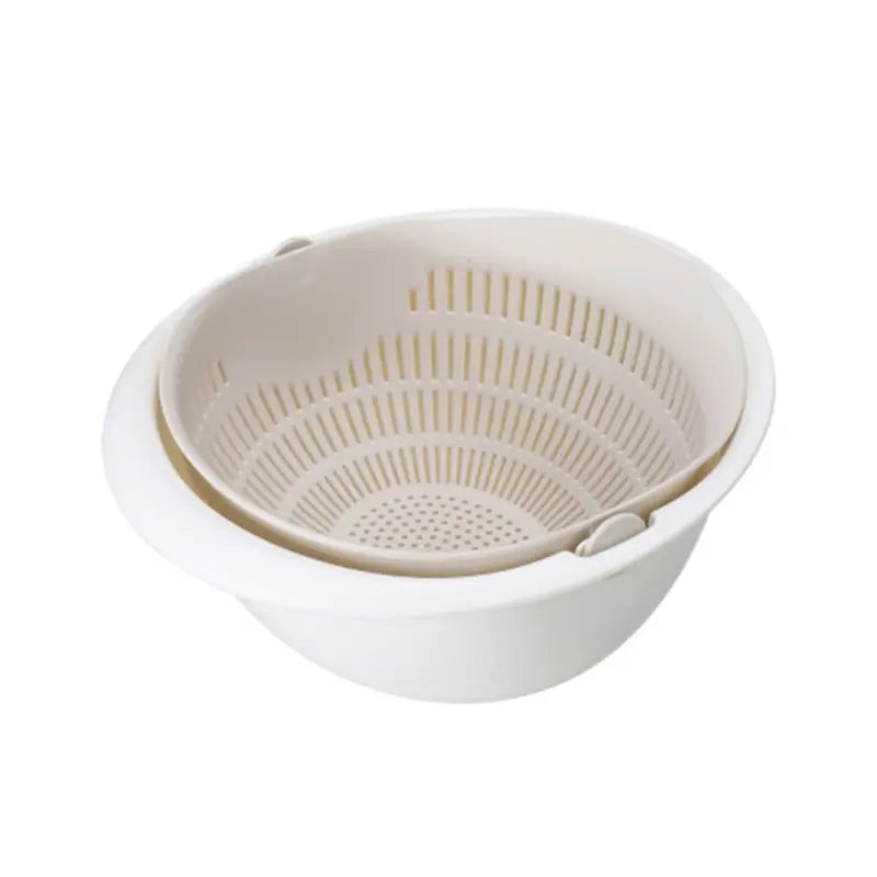 2-Tier Rotating Fruit & Vegetable Draining Basket