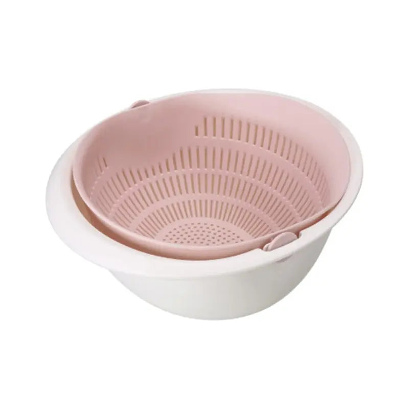 2-Tier Rotating Fruit & Vegetable Draining Basket