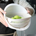 2-Tier Rotating Fruit & Vegetable Draining Basket