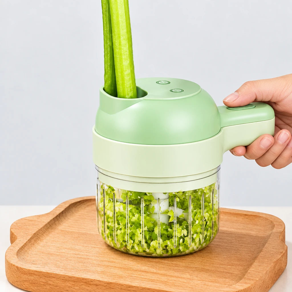 4-in-1 Electric Vegetable Slicer & Cutter