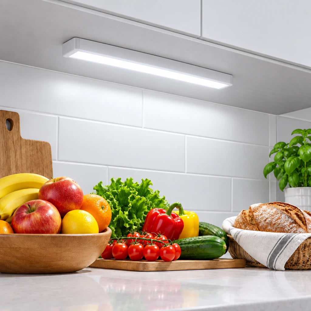 Wireless USB Rechargeable Motion Sensor LED Bar Light Induction Night Light Portable Cordless Magnetic Cabinet Lamp for Kitchen