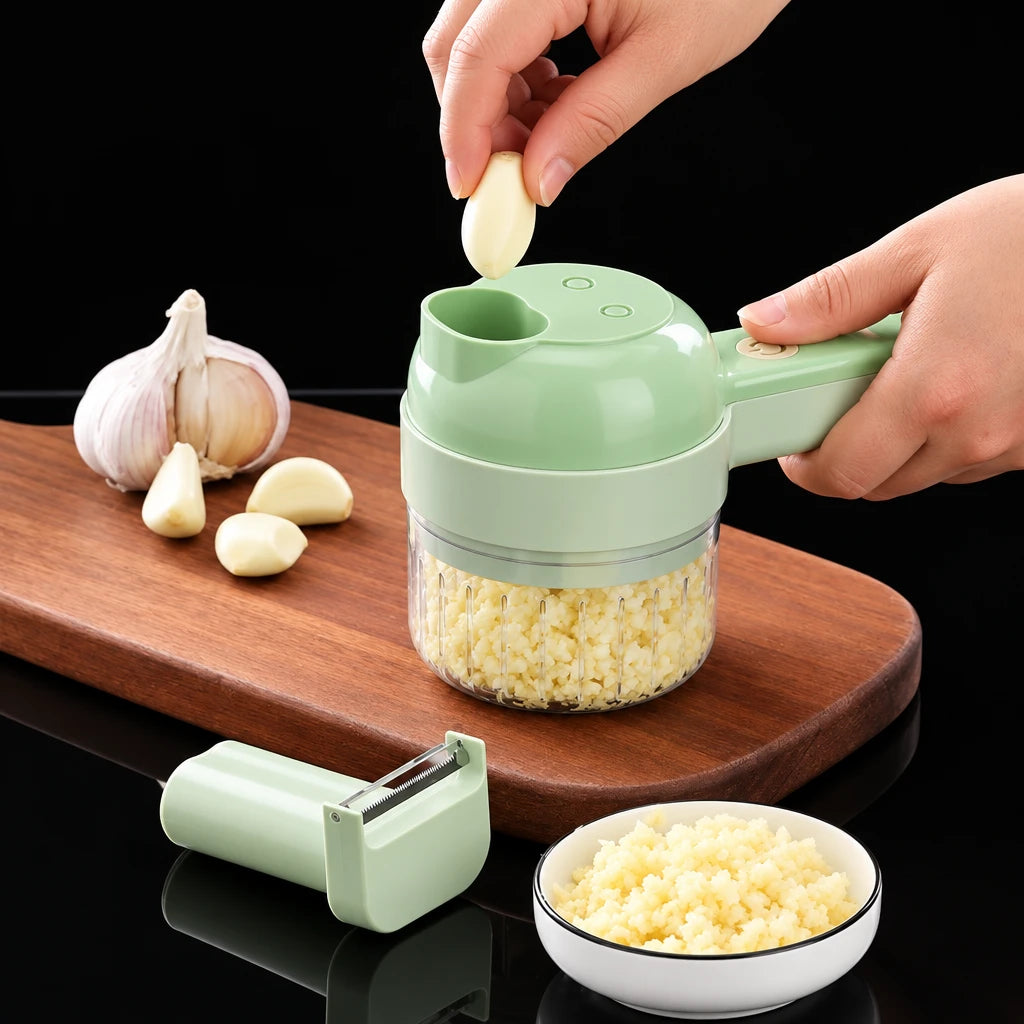 4-in-1 Electric Vegetable Slicer & Cutter